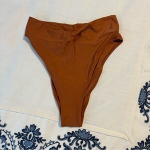 Aerie High-Waisted Burnt Orange Bikini Bottom